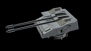 spaceship laser canon 2 3D