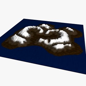 3D model Island 03 - arctic