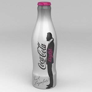 coca cola light karl 3d model