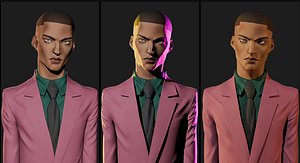Stylized Male 3D Character