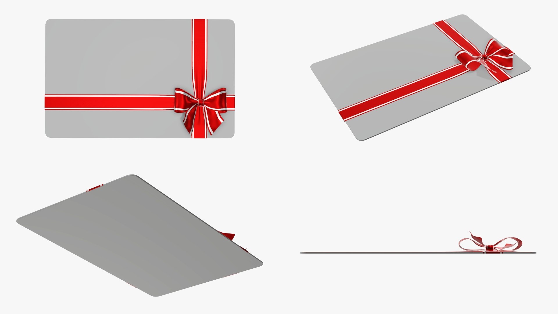 3D ribbon holiday gift model - TurboSquid 1646147