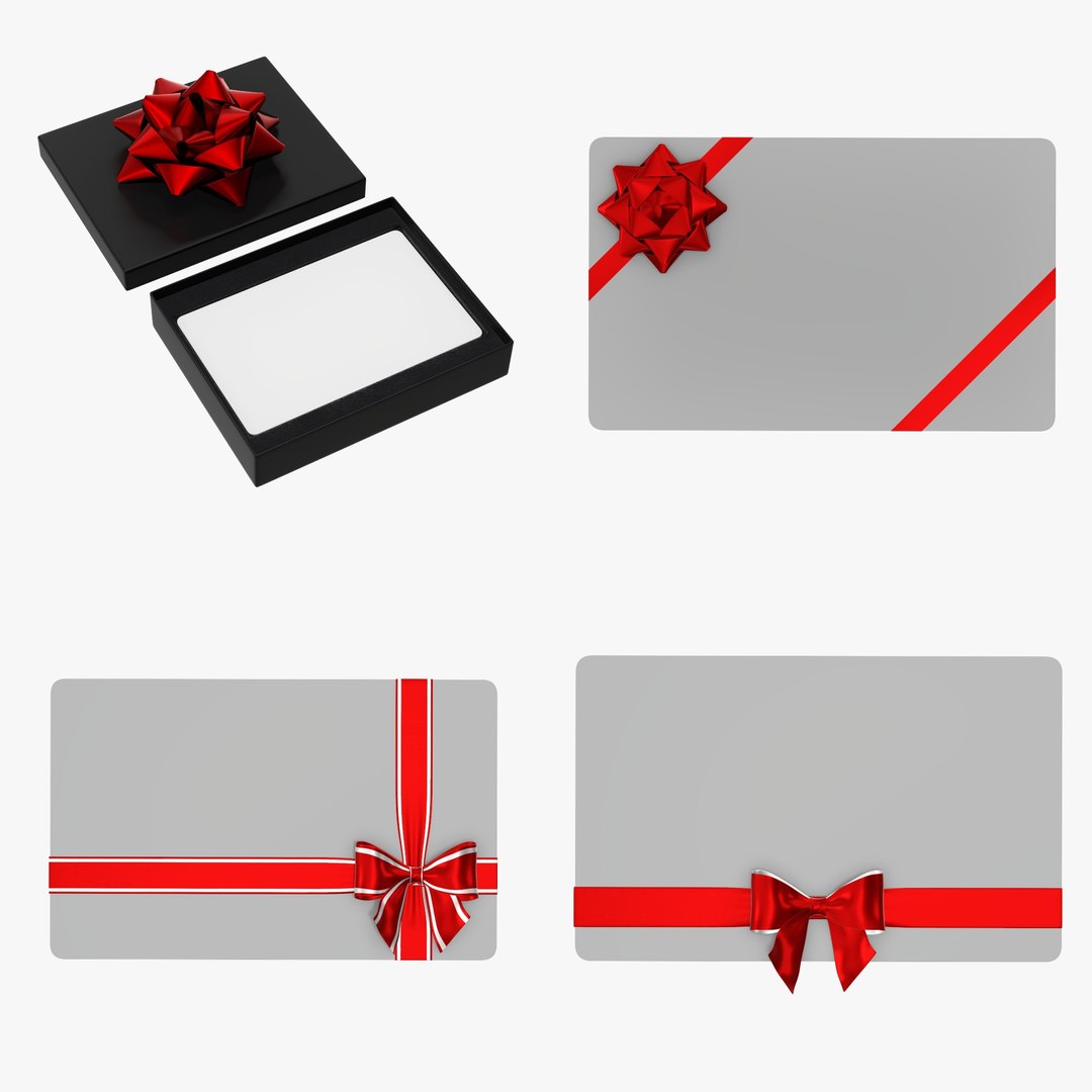 3D ribbon holiday gift model - TurboSquid 1646147