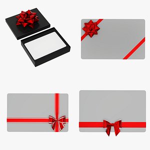 3D ribbon holiday gift model