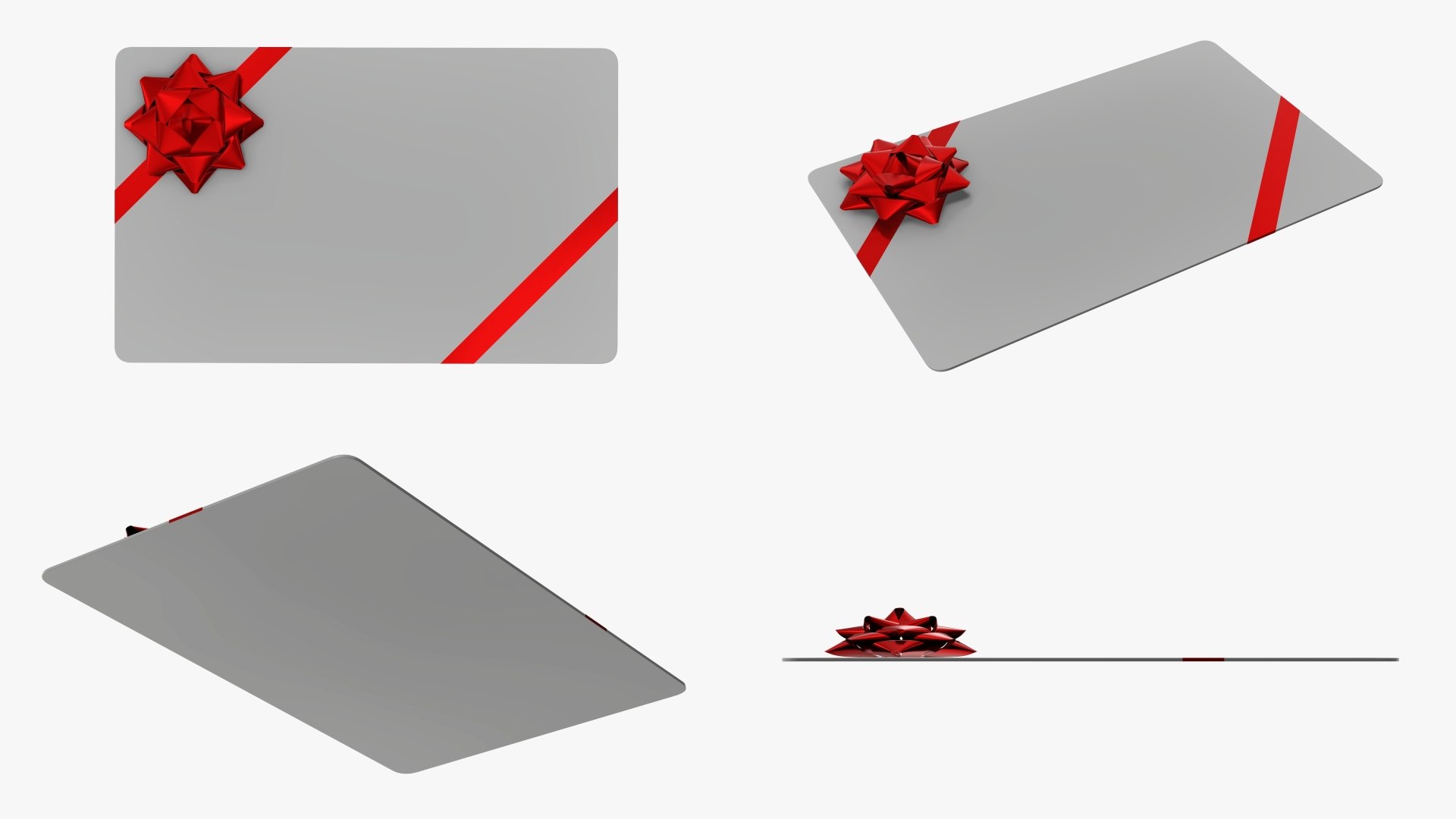 3D ribbon holiday gift model - TurboSquid 1646147