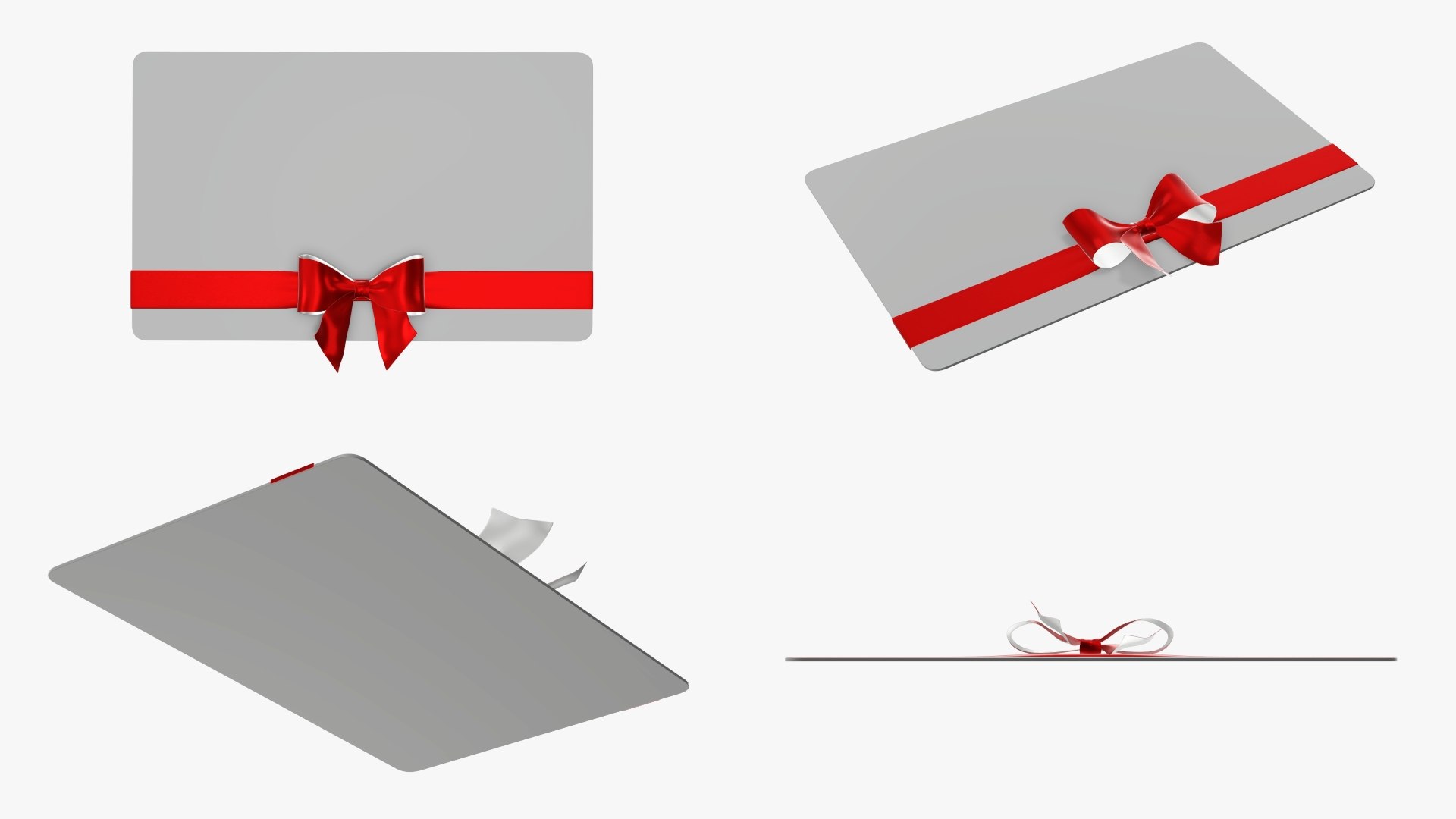 3D ribbon holiday gift model - TurboSquid 1646147