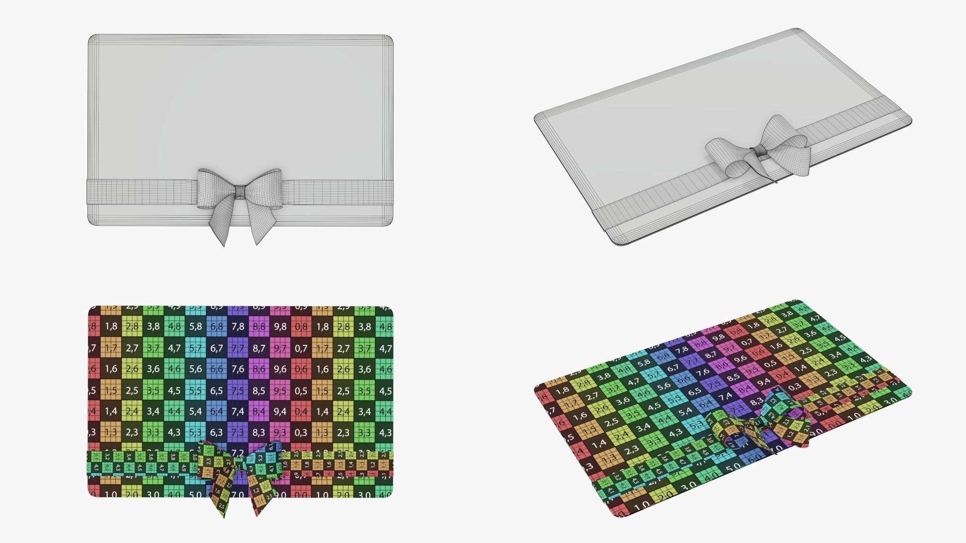 3D ribbon holiday gift model - TurboSquid 1646147