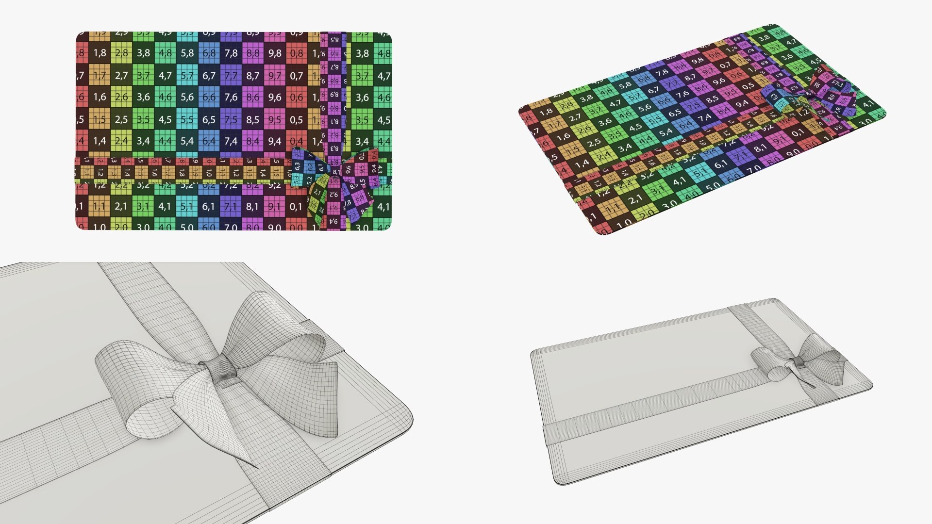 3D ribbon holiday gift model - TurboSquid 1646147