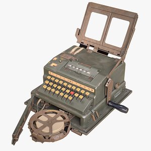 SG 41 Cipher Machine WWII German Encryption Device low-poly 3d model