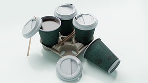 Coffee Cups 3D model