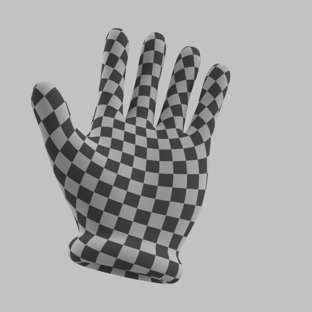 3D Grey Drawing Glove on Hand model - TurboSquid 2123867