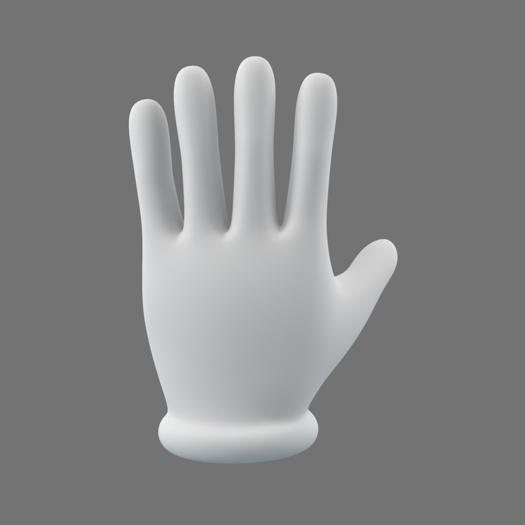 Cartoon Hand Glove 3D Model - TurboSquid 1395953