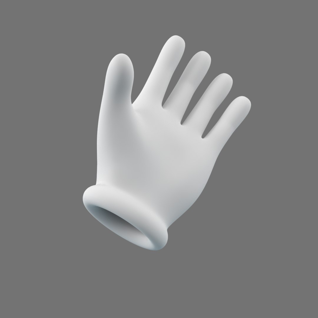Cartoon Hand Glove 3D Model - TurboSquid 1395953