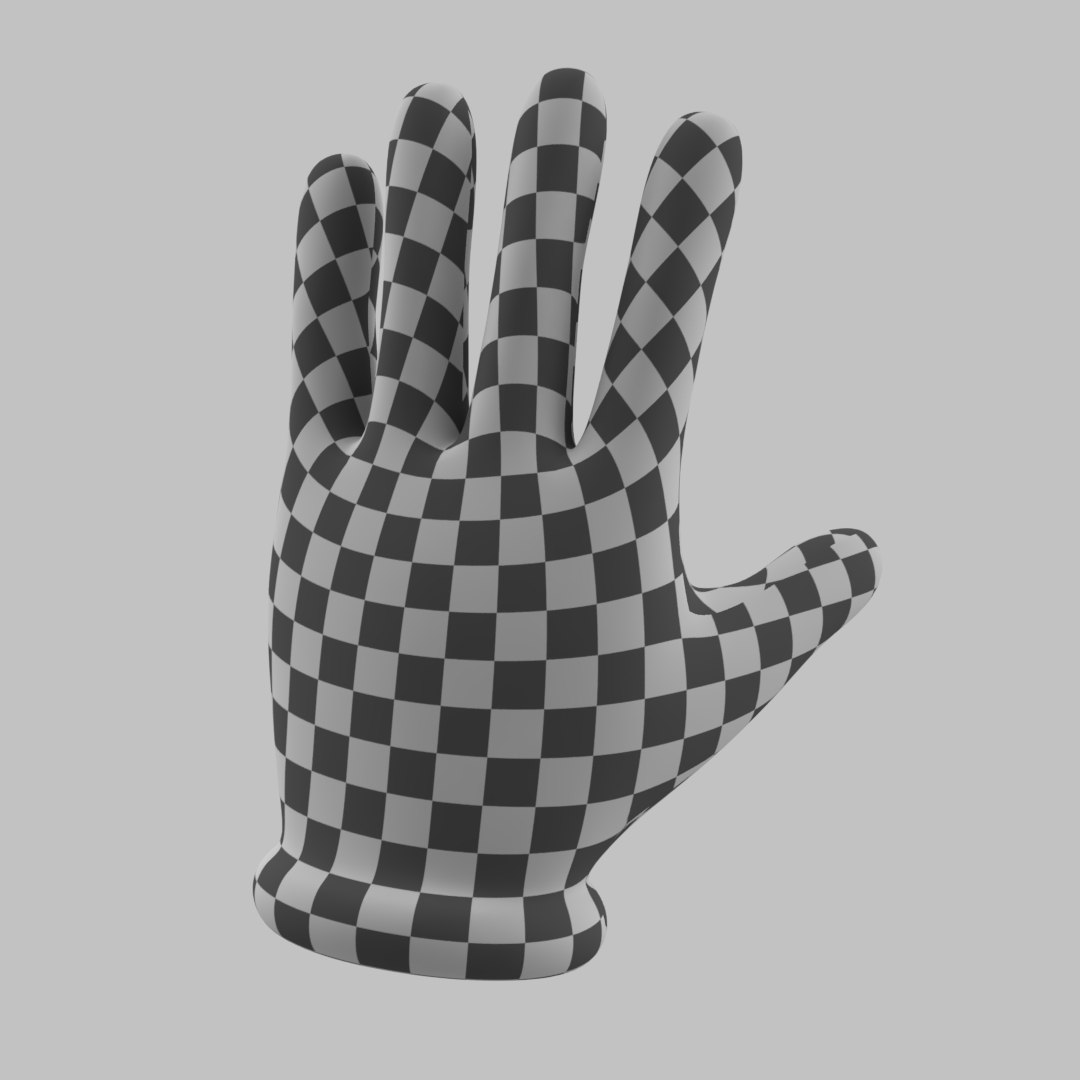 3D Grey Drawing Glove on Hand model - TurboSquid 2123867