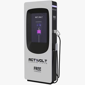 ev charging station 3D model