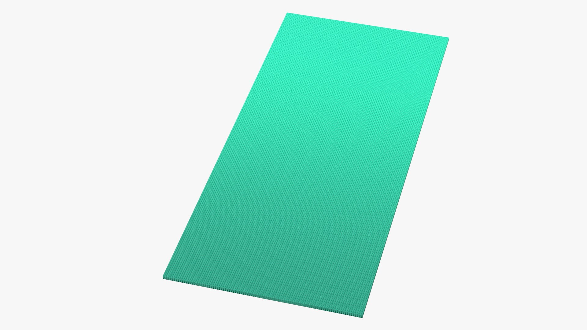 Gradient Green Fitness Mat 3D model preview