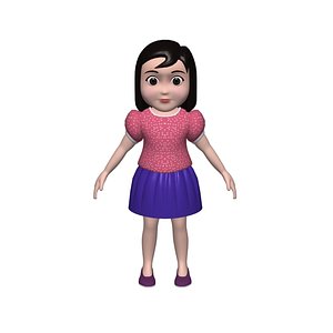 Small Girl 3d Model