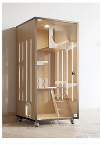 Modern Wooden Partition Storage Cabinet