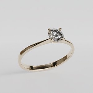 wedding ring 3D print model