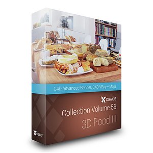 3D Food III - CGAxis Volume 56 C4D