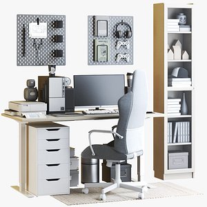 IKEA office workplace 137 3D model
