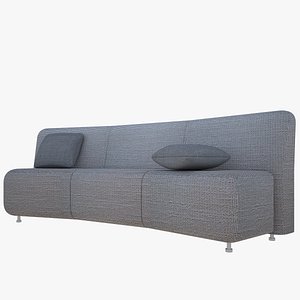 3D curved sofa model