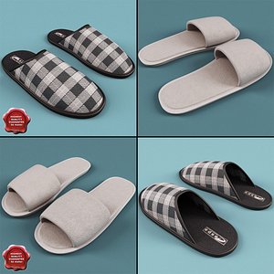 3ds max slippers set men
