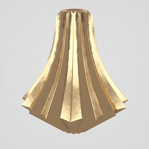 3D sia bronze vase
