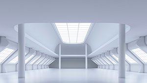 3D model basemesh interior space 01