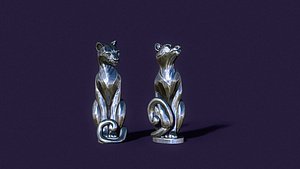 Puma figurine candle 3D model
