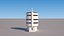 Zestaw budynków przemysłowych Low-Poly 03
