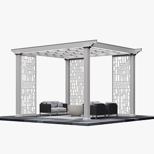 3D Pergola 4 model