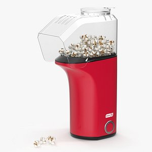 3D Popcorn Maker Machine Dash Red