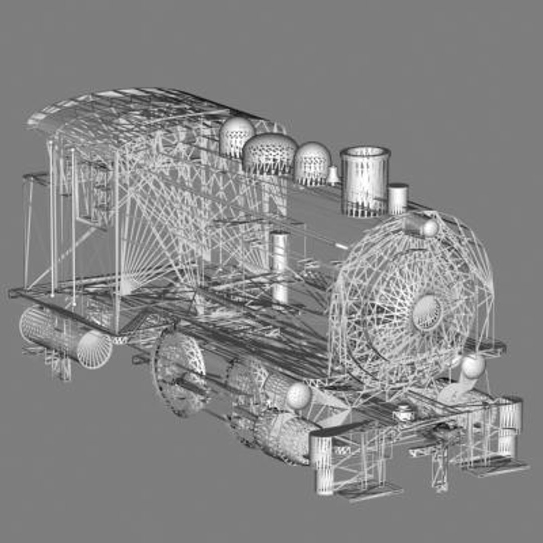 Engine Train 3d Model