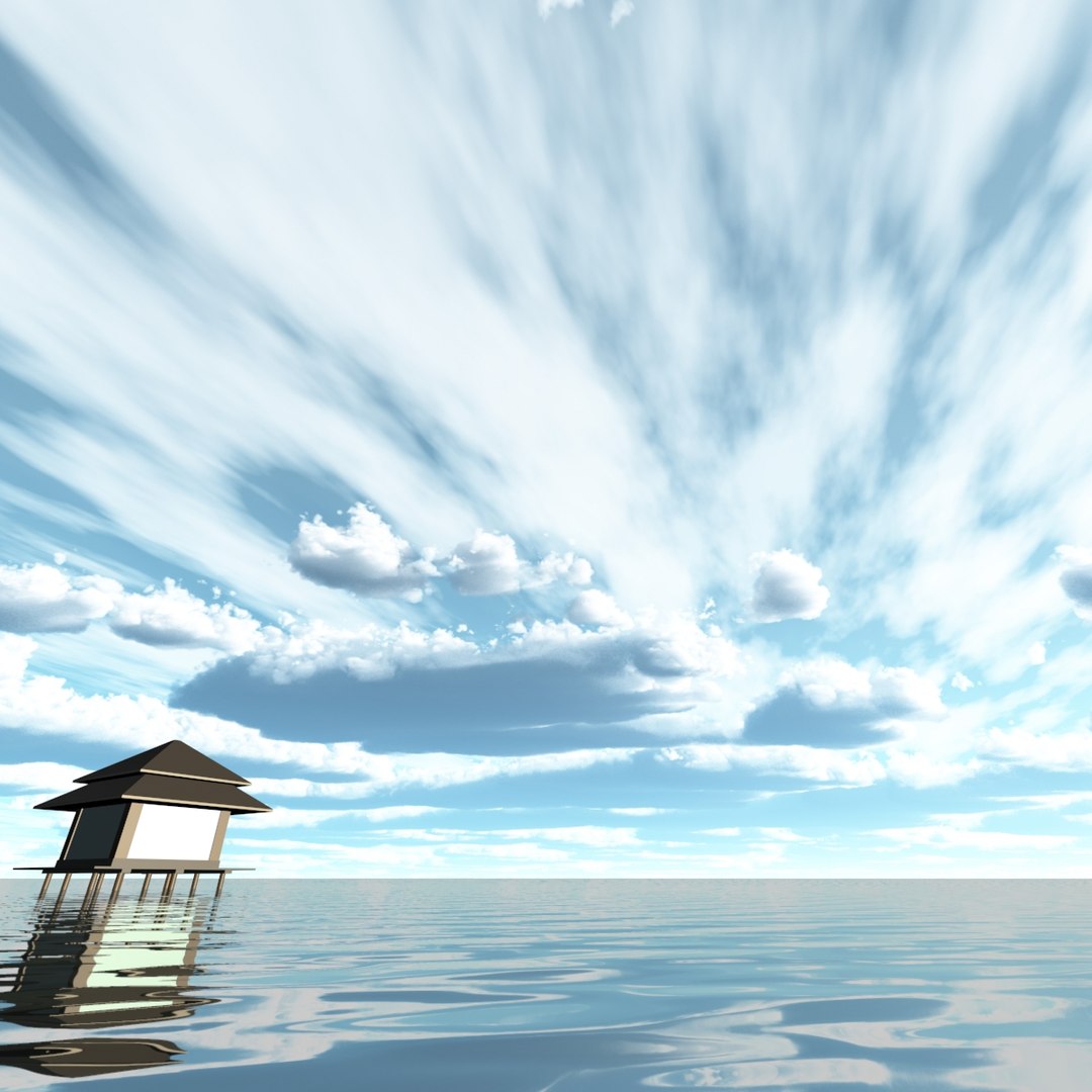 sky clouds 3d model
