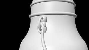 3D Milk jar 1 The model