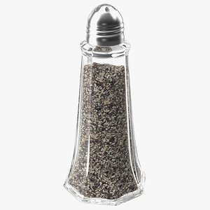 Tall Glass Body Pepper Shaker