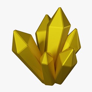 3D Gold Crystal