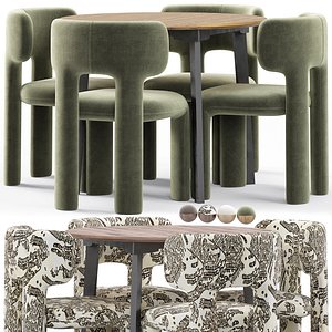 Lucy Chair Ditre Italia and Crete table