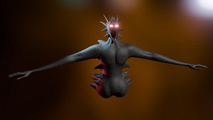Giant Cursed Slender Entity 3D