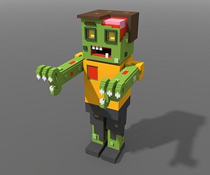 voxel zombi model