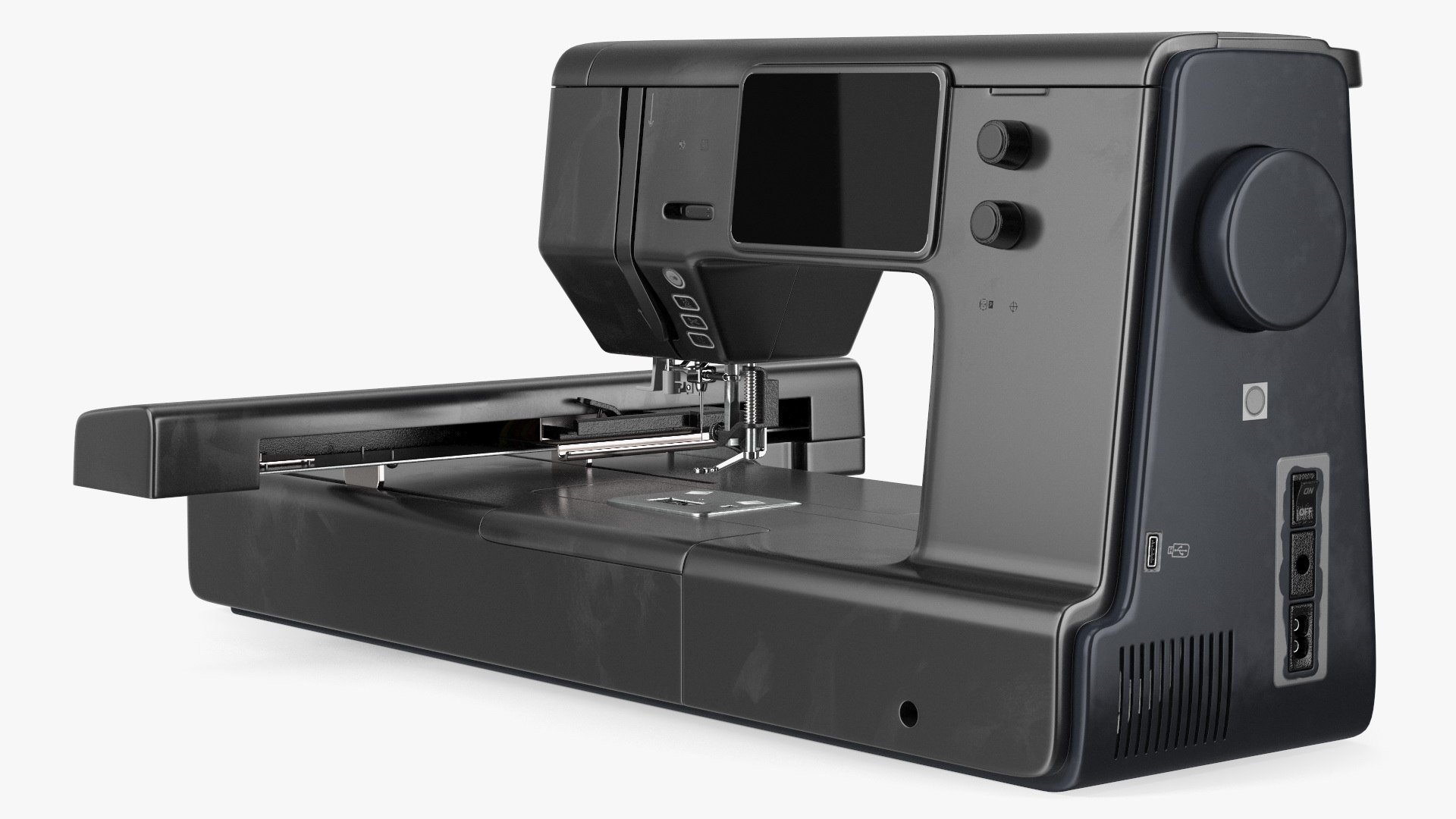 Sewing Machine Black Screen Off 3D model preview