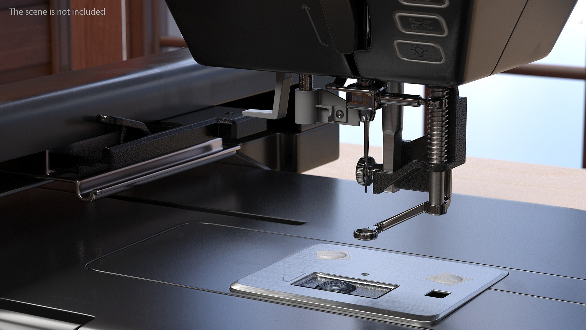 Sewing Machine Black Screen Off 3D - TurboSquid 2191892