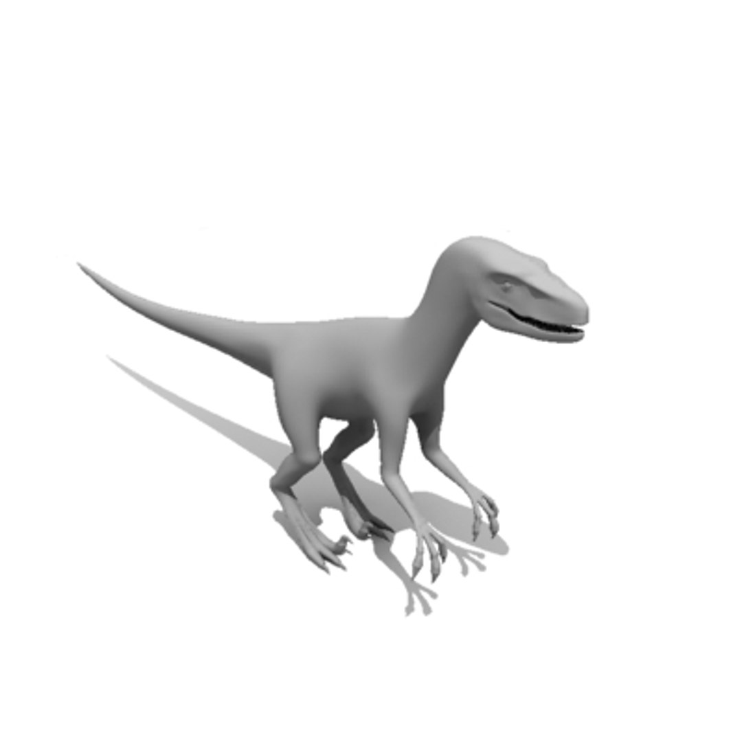 raptor dinosaur 3d model