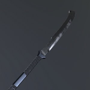 Cleaver Sword Low-Poly Gameready PBR 3D model