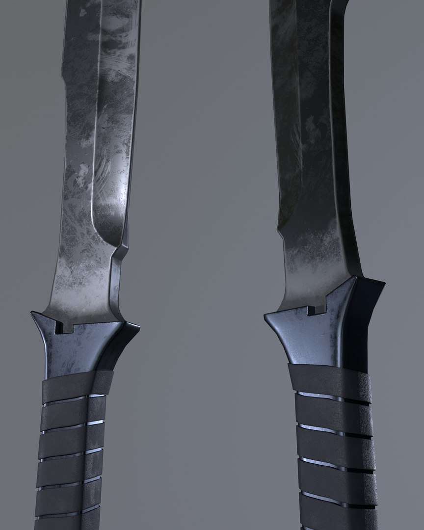 Cleaver Sword Low-Poly Gameready PBR 3D Model - TurboSquid 1925276