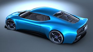 3D model saab sonett 4