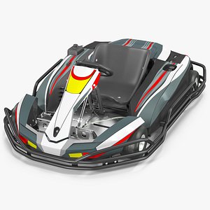 3D Petrol Powered Kart Rigged model