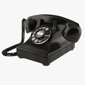 retro phone 3D model