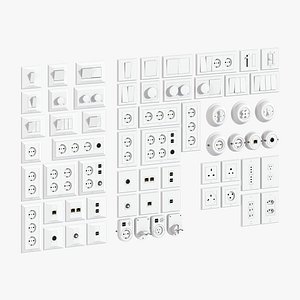 L3DV06G01 - wall switches sockets set