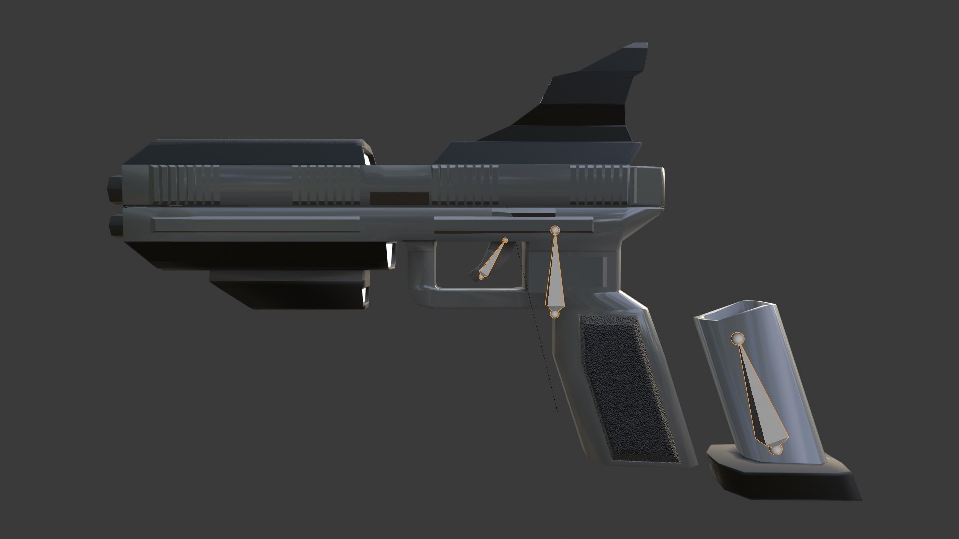 Sci-Fi 9mm Pistol 3D Model - TurboSquid 2091153